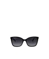 Carolina Herrera Her 56mm Gradient Rectangular Sunglasses In Black
