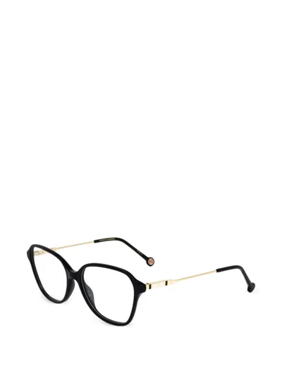 Carolina Herrera Geometric-frame Glasses In Black
