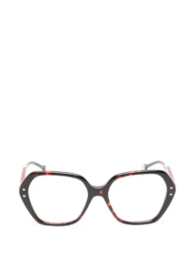 Carolina Herrera Geometric-frame Glasses In Multi