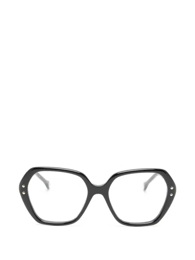 Carolina Herrera Geometric-frame Glasses In Black