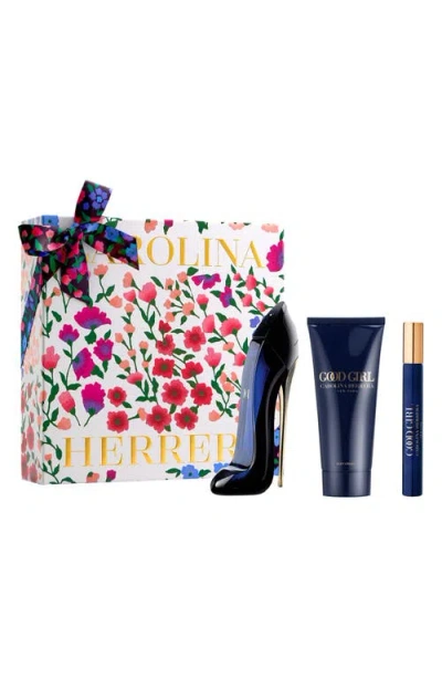 Carolina Herrera Good Girl Eau De Parfum 3-piece Gift Set $220 Value In Transparent