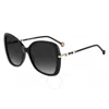 Carolina Herrera Grey Butterfly Ladies Sunglasses Ch 0025/s 0807/9o 58
