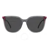 Carolina Herrera Grey Butterfly Ladies Sunglasses Her 0140/s 07hh/ir 54