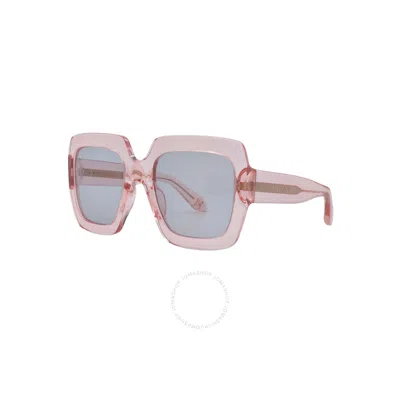 Carolina Herrera Grey Butterfly Ladies Sunglasses Shn636 0856 55 In Pink