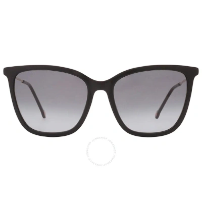 Carolina Herrera Grey Gradient Cat Eye Ladies Sunglasses Ch 0068/s 0807/9o 57 In Black / Grey