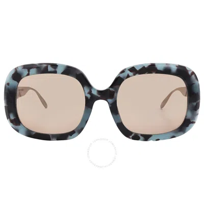 Carolina Herrera Grey Gradient Sport Ladies Sunglasses Shn620m 01gr 53 In Multi