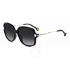 Carolina Herrera Grey Shaded Butterfly Ladies Sunglasses Her 0132/g/s 0807/9o 58