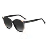 Carolina Herrera Grey Shaded Cat Eye Ladies Sunglasses Ch 0063/s 0kdx/9o 58