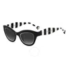 Carolina Herrera Striped Cat-eye Sunglasses In Black