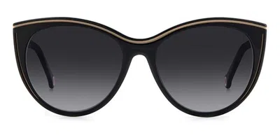 Carolina Herrera Grey Shaded Cat Eye Ladies Sunglasses Her 0144/s 0kdx/9o 53 In ["grey","beige","black"]