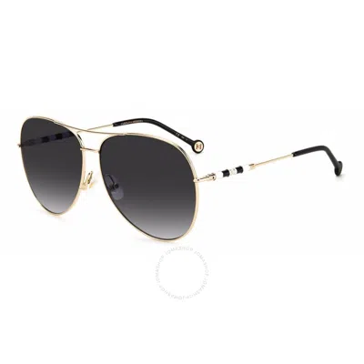 Carolina Herrera Grey Shaded Pilot Ladies Sunglasses Ch 0034/s 0j5g/9o 64
