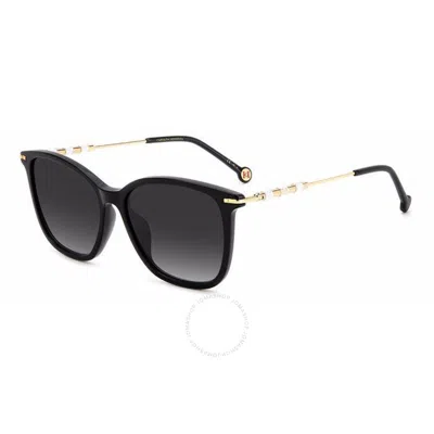 Carolina Herrera Grey Shaded Square Ladies Sunglasses Her 0100/g/s 0807/9o 56