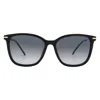 Carolina Herrera Grey Shaded Square Ladies Sunglasses Her 0100/g/s 0807/9o 56 In Black