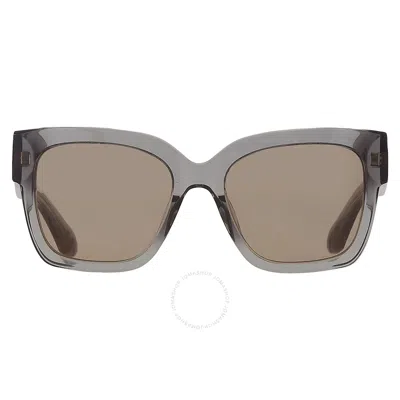 Carolina Herrera Grey Square Ladies Sunglasses Shn635 0819 54 In Gray