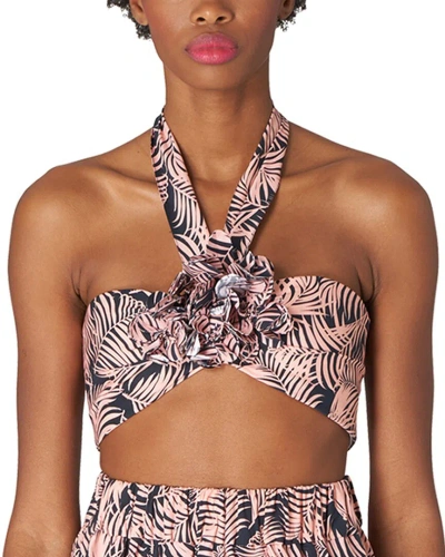 Carolina Herrera Halter Bandeau Top In Black