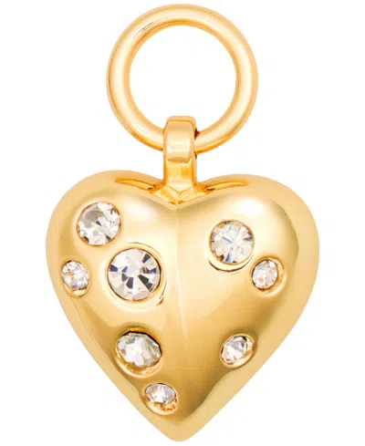 Carolina Herrera Heart Stud Charm In Transparent