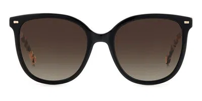 Carolina Herrera Her 0136/s Wr7/ha Women's Sunglasses Black Size 55