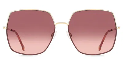 Carolina Herrera Her 0139/s Noa/3x Women's Sunglasses Gold Size 60 In Pink