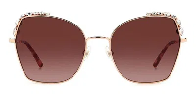 Carolina Herrera Her 0145/s Ddb/3x Women's Sunglasses Gold Size 59