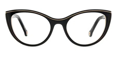 Carolina Herrera Her 0171 Kdx Women's Glasses Black Size 53 - Free Lenses - Blue Light Block Available In Black Nude