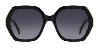 CAROLINA HERRERA HER 0181/S 80S/9O OCCHIALI DA SOLE NERI PER DONNA