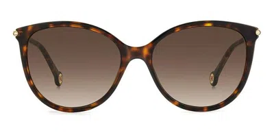 Carolina Herrera Her 0189/g/s Asian Fit 2ik/ha Women's Sunglasses Tortoiseshell Size 57 In Brown