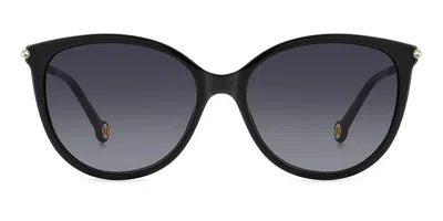 Carolina Herrera Her 0189/g/s Asian Fit 2m2/9o Women's Sunglasses Black Size 57
