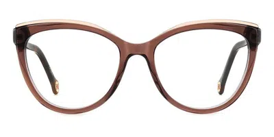 Carolina Herrera Her 0207 Nux Women's Glasses Brown Size 53 - Free Lenses - Blue Light Block Available