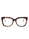 Carolina Herrera Her 0227 Butterfly-frame Glasses In Brown