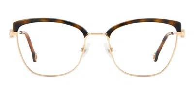 Carolina Herrera Her 0243 Women's Glasses, Gold, Size 53 In Brown