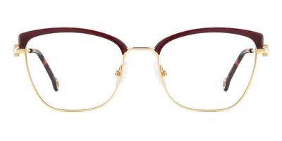 Carolina Herrera Her 0243 Women's Glasses, Gold, Size 53 In Burgundy