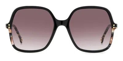 Carolina Herrera Her 0244/s Wr7/3x Women's Sunglasses Black Size 56