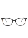 Carolina Herrera Her 0246 Wayfarer-frame Glasses In 黑色