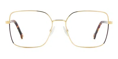Carolina Herrera Her 0248 Bsu Women's Glasses Gold Size 53 - Free Lenses - Blue Light Block Available In Violet Gold