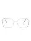 Carolina Herrera Her 0248 Square-frame Glasses In Gold