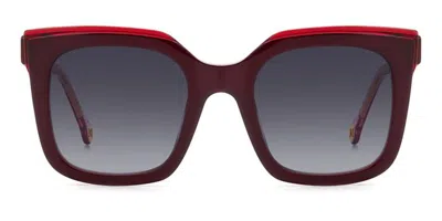 Carolina Herrera Her 0249/g/s Asian Fit 0t5/9o Women's Sunglasses Burgundy Size 51 In Brown