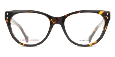 Carolina Herrera Her 0256 Women's Glasses, Tortoiseshell, Size 53 In Brown