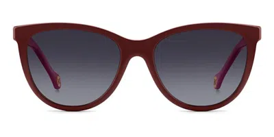 Carolina Herrera Cat-eye Clip-on Sunglasses In Multi