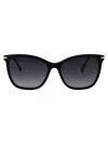 Carolina Herrera Black Acetate Sunglasses In Black
