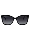 Carolina Herrera Her 56mm Gradient Rectangular Sunglasses In Blue