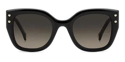 Carolina Herrera Her 0312/s 3h2/ha Women's Sunglasses Black Size 51