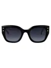 Carolina Herrera Black Acetate Sunglasses In Black