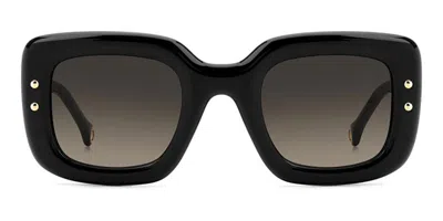 Carolina Herrera Her 0313/s 3h2/ha Women's Sunglasses Black Size 49