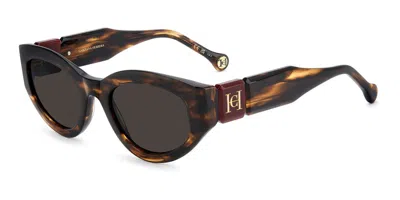 Carolina Herrera Her 0370/s Ex4/ir Women's Sunglasses Brown Size 52 In Multi