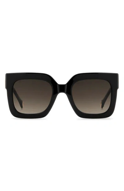 Carolina Herrera Her 52mm Gradient Square Sunglasses In Black
