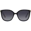 Carolina Herrera Her 55mm Gradient Square Sunglasses
