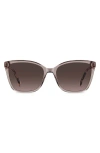 Carolina Herrera Her 56mm Gradient Rectangular Sunglasses In Brown