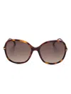 Carolina Herrera Her Sunglasses In Braun