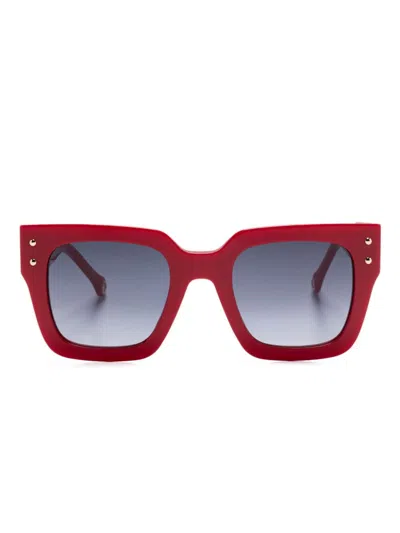 Carolina Herrera Her0255s Sonnenbrille In Rot