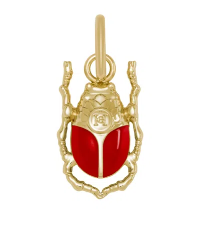 Carolina Herrera Herrera Beetle Charm In Red
